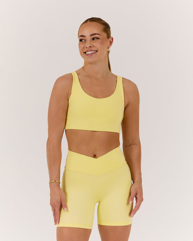 MOTION 360 WRAP BACK BRA - LEMON