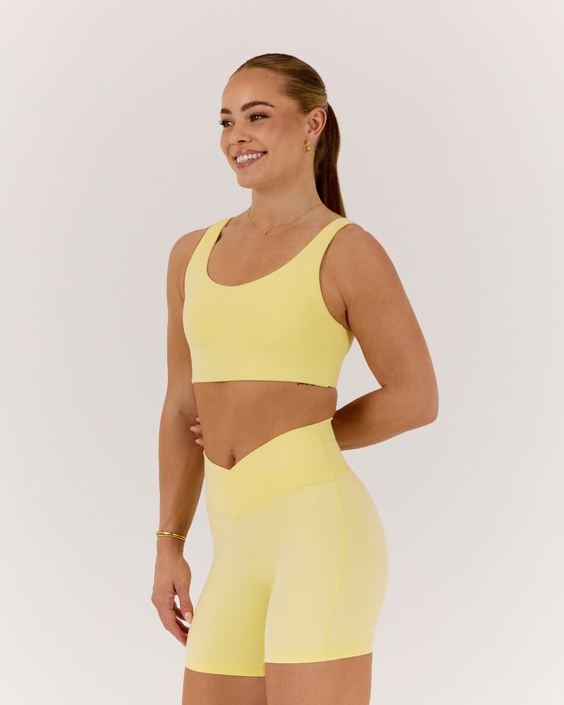 MOTION 360 WRAP BACK BRA - LEMON