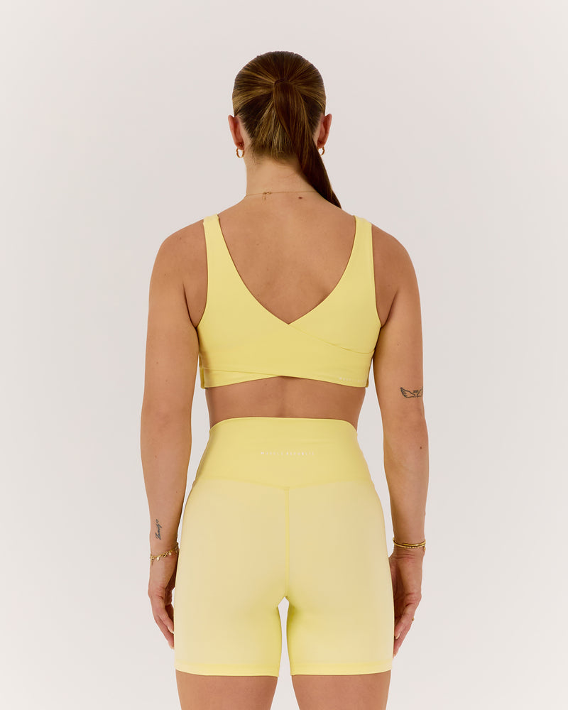MOTION 360 WRAP BACK BRA - LEMON