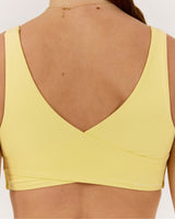 MOTION 360 WRAP BACK BRA - LEMON
