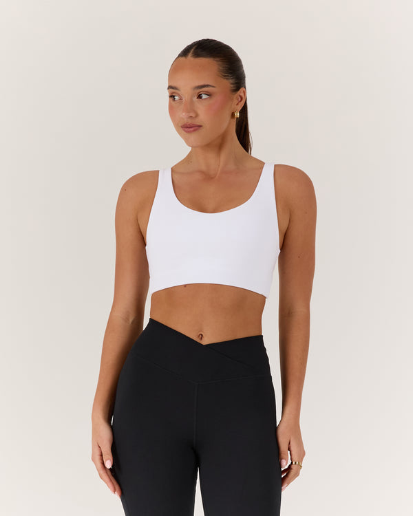 MOTION 360 WRAP BACK BRA - WHITE