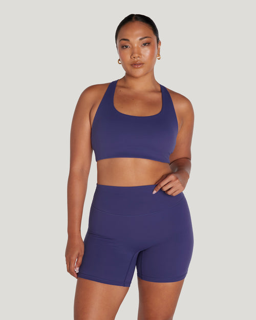 Purple Haze Womens Sports Bra And Shorts- XS