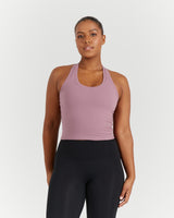 LUXE MIDRIFF TANK - PURPLE