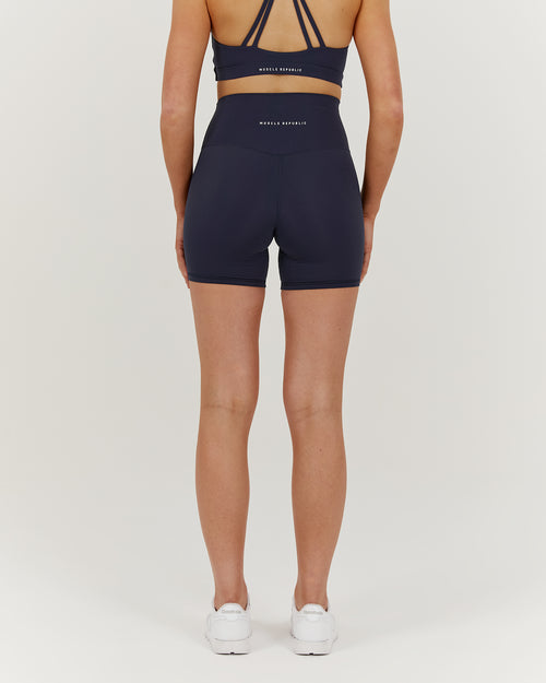 LUXE BIKER SHORTS V2 - DEEP NAVY