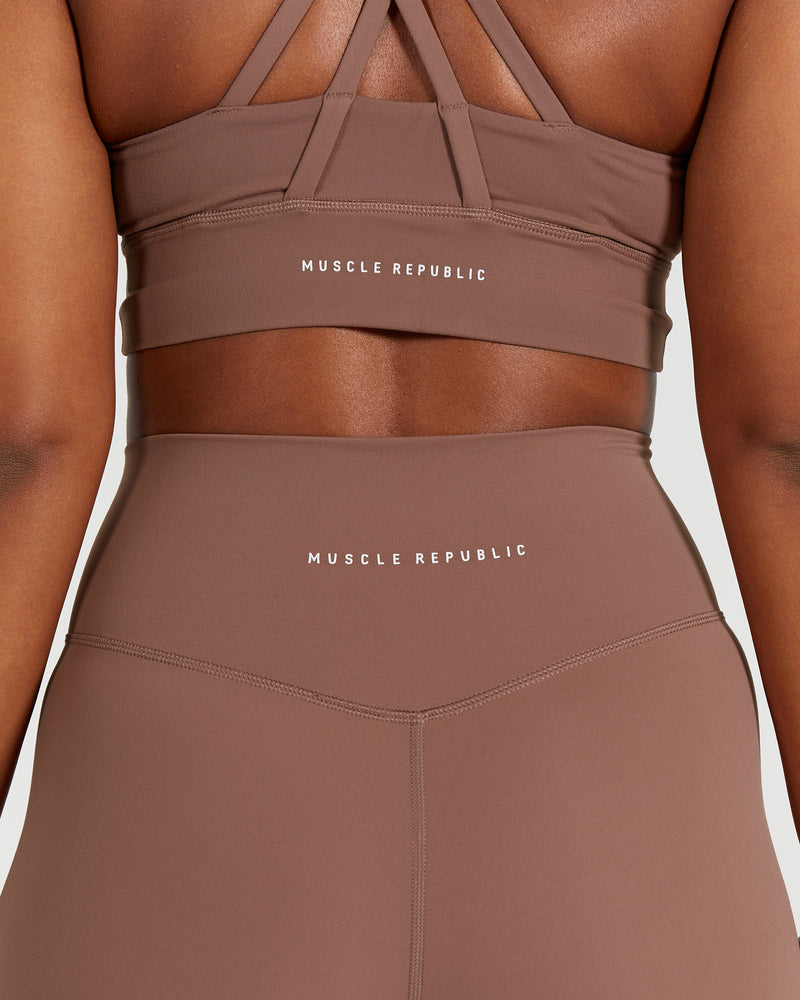 LUXE BIKER SHORTS V2 - MOCHA
