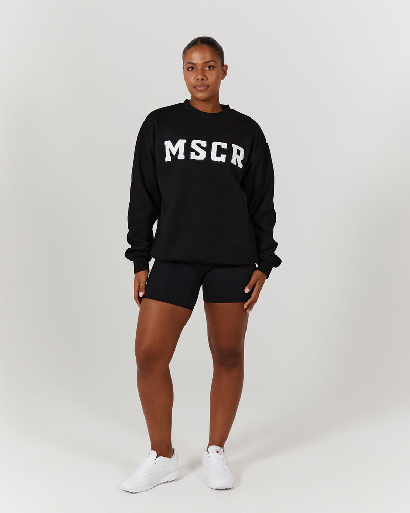 SLOUCHY CREW V2 - BLACK