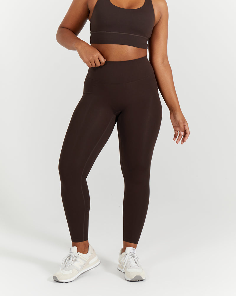 LUXE LEGGINGS 7/8 - DEEP BROWN