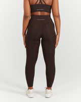 LUXE LEGGINGS 7/8 - DEEP BROWN