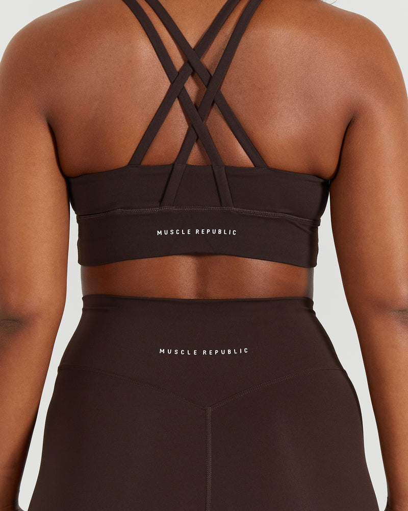 LUXE LEGGINGS 7/8 - DEEP BROWN
