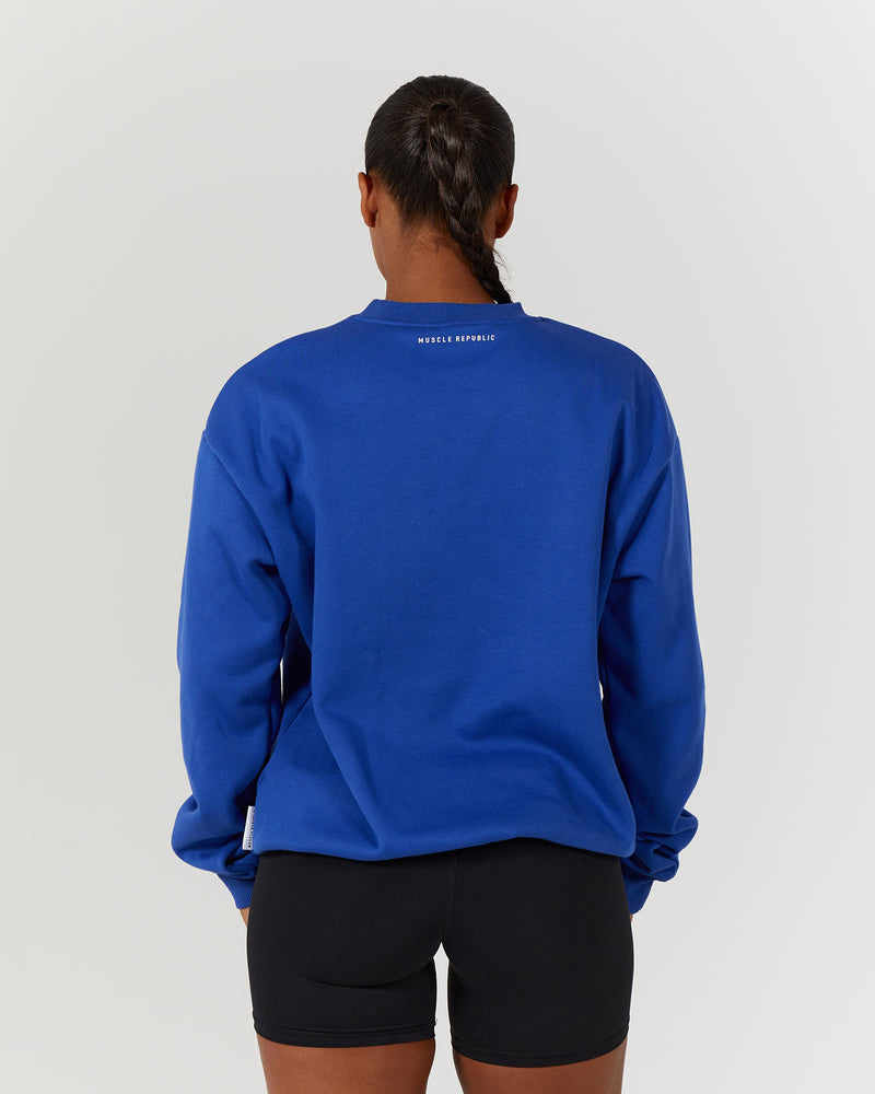 SLOUCHY CREW V2 - VICTORY BLUE