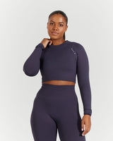 SEAMLESS LONG SLEEVE - DUSTY PURPLE