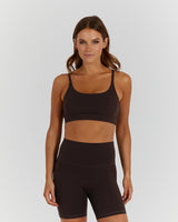 LUXE ASH BRA - DEEP BROWN