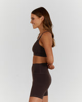LUXE ASH BRA - DEEP BROWN