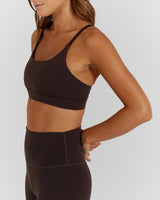 LUXE ASH BRA - DEEP BROWN