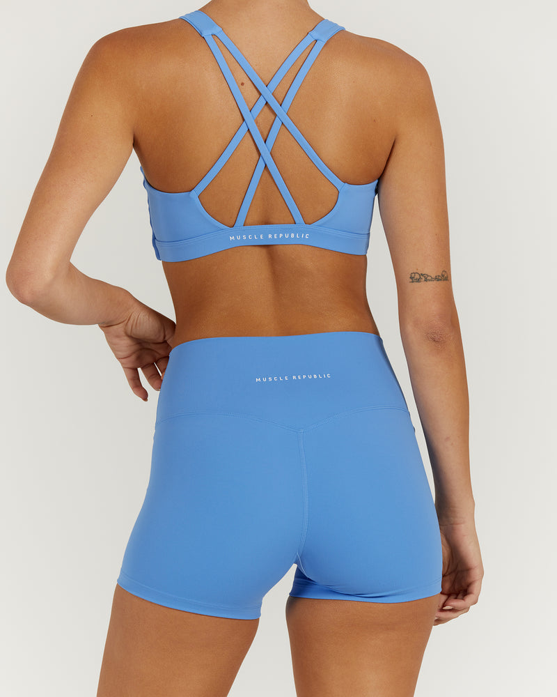 LUXE MINI BLUE SHORTS – AERIAL - MUSCLE REPUBLIC