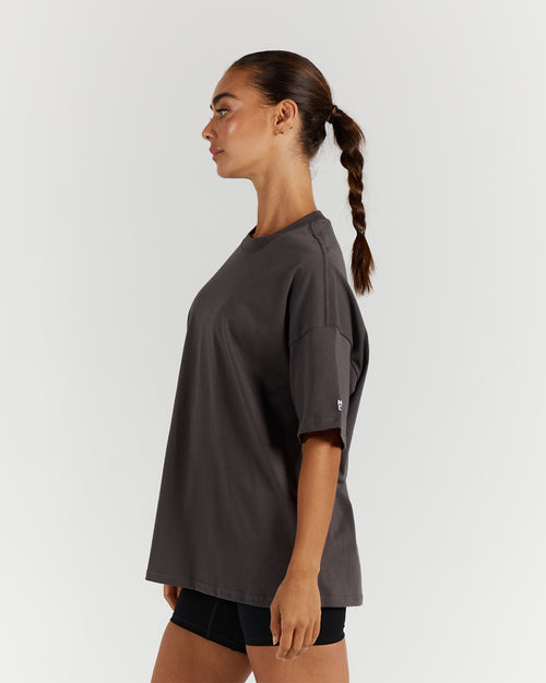 OVERSIZED TEE - CHARCOAL