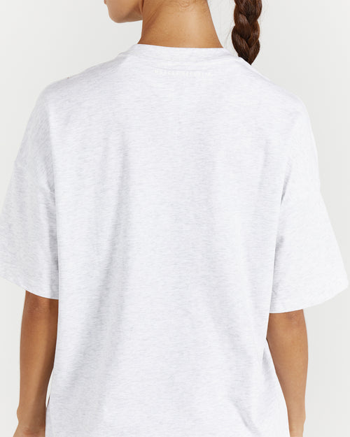 OVERSIZED TEE - SNOW GREY