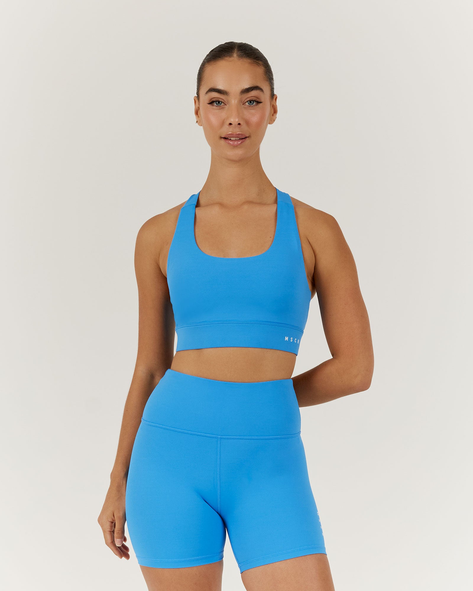 STRUCTURE III SPORTS BRA - SKY – MUSCLE REPUBLIC