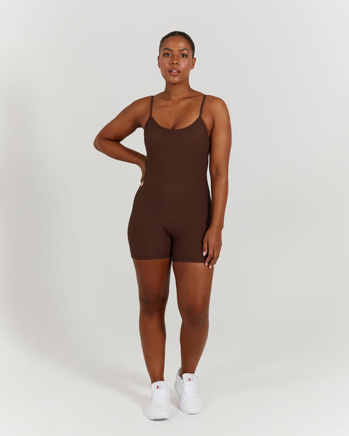 MOVEMENT BODYSUIT - BROWN