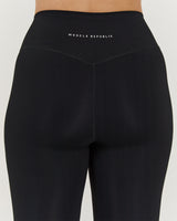 LUXE LEGGINGS 24" - BLACK