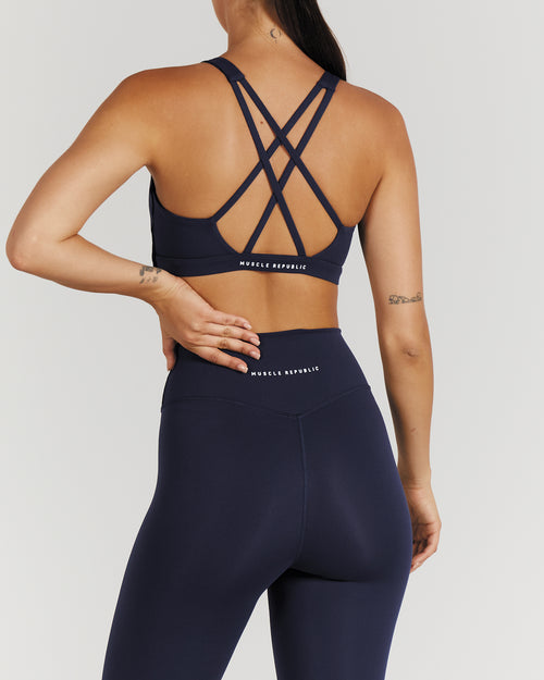 LUXE LEGGINGS 24" - DEEP NAVY