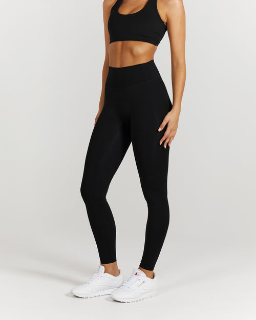 LUXE LEGGINGS 28" - BLACK