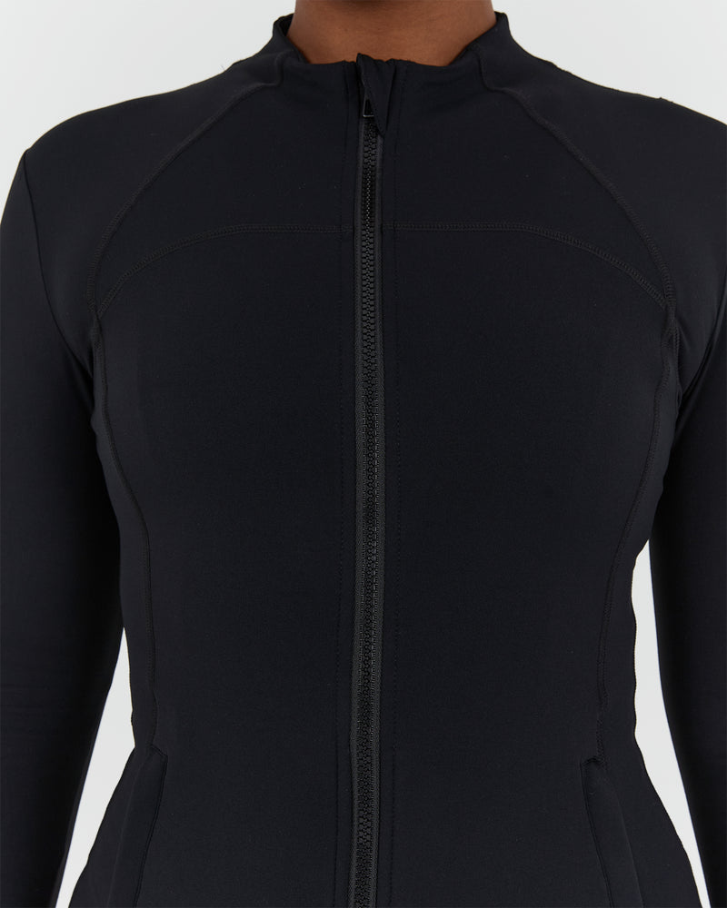 Musclebob Jacket SCULPT ZIP UP JACKET - BLACK – MUSCLE REPUBLIC