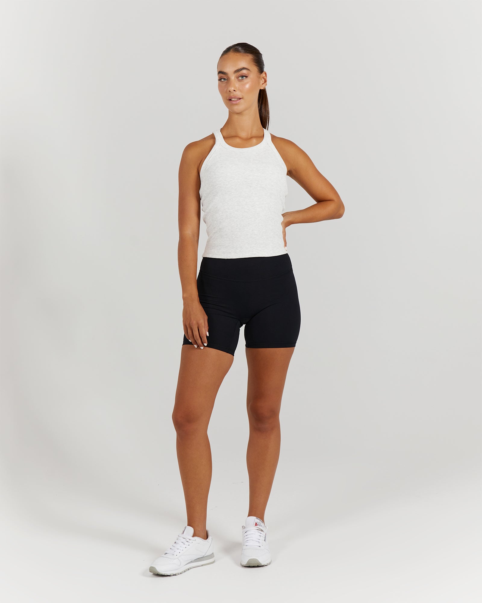 Agility Tank AGILITY RIBBED TANK TOP - SNOW GREY – MUSCLE REPUBLIC
