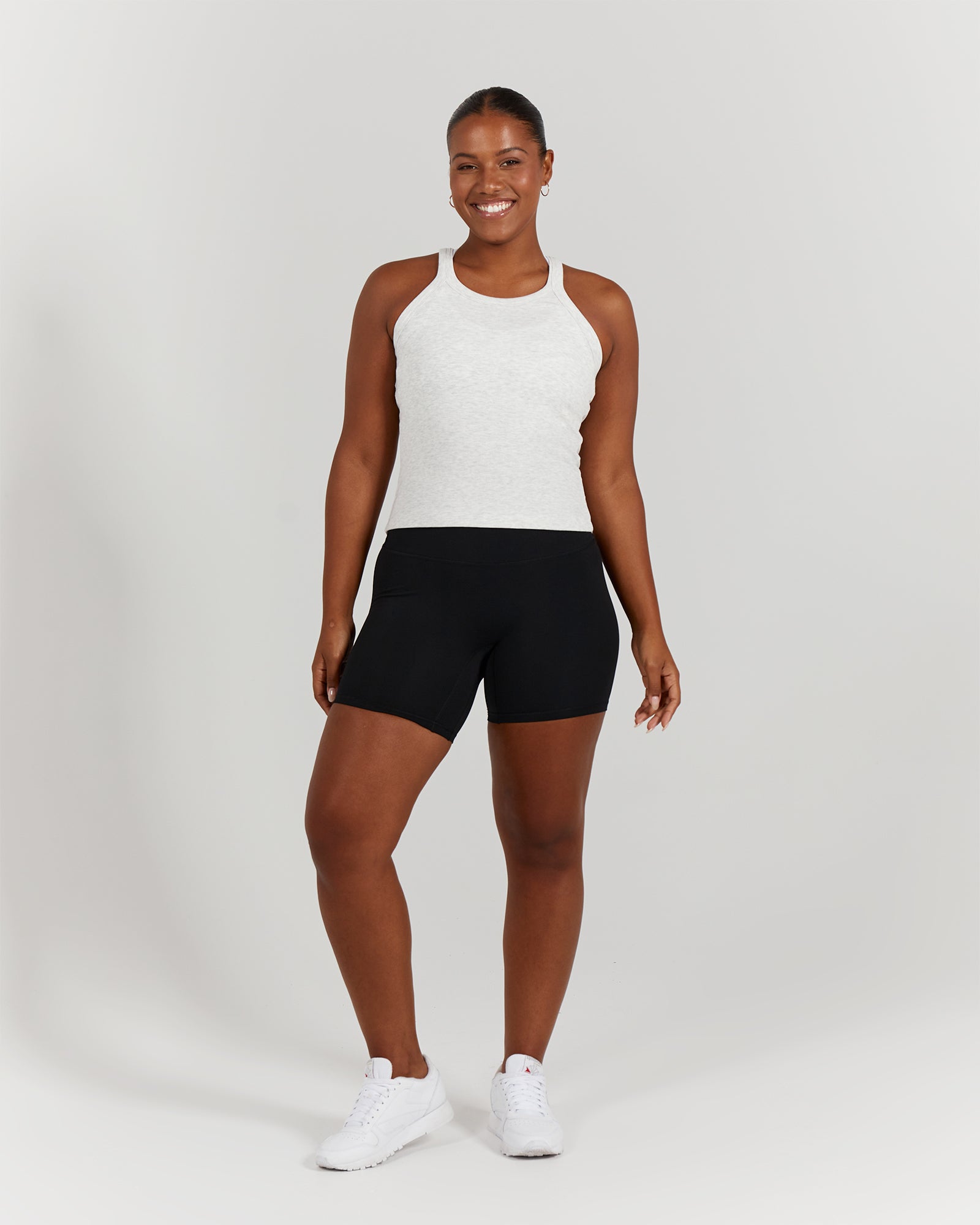 AGILITY RIBBED TANK TOP - SNOW GREY – MUSCLE REPUBLIC