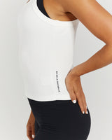 AGILITY RIBBED TANK TOP - OFF WHITE