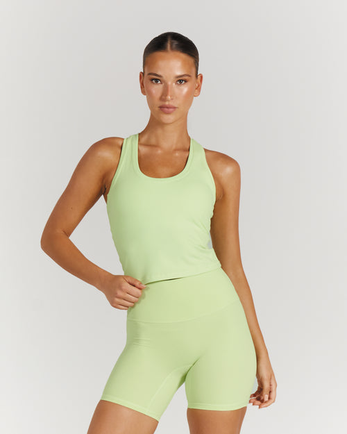 LUXE MIDRIFF TANK - LIME