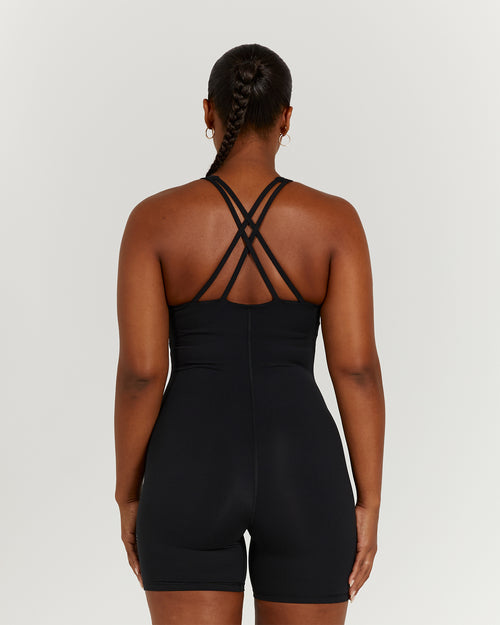 LUXE KIKI BODYSUIT - BLACK