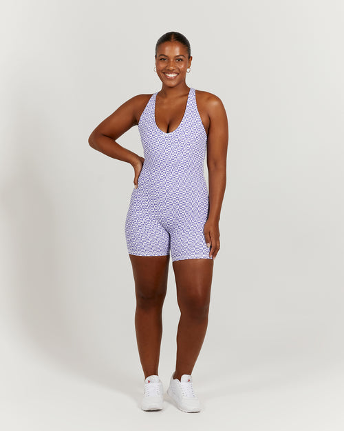 LUXE KIKI BODYSUIT - GEO INDIGO