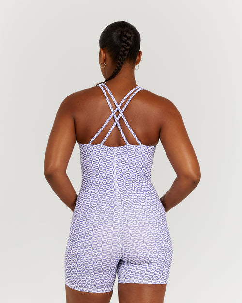 LUXE KIKI BODYSUIT - GEO INDIGO