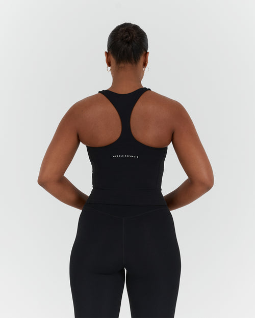 SCULPT RACER TOP - BLACK