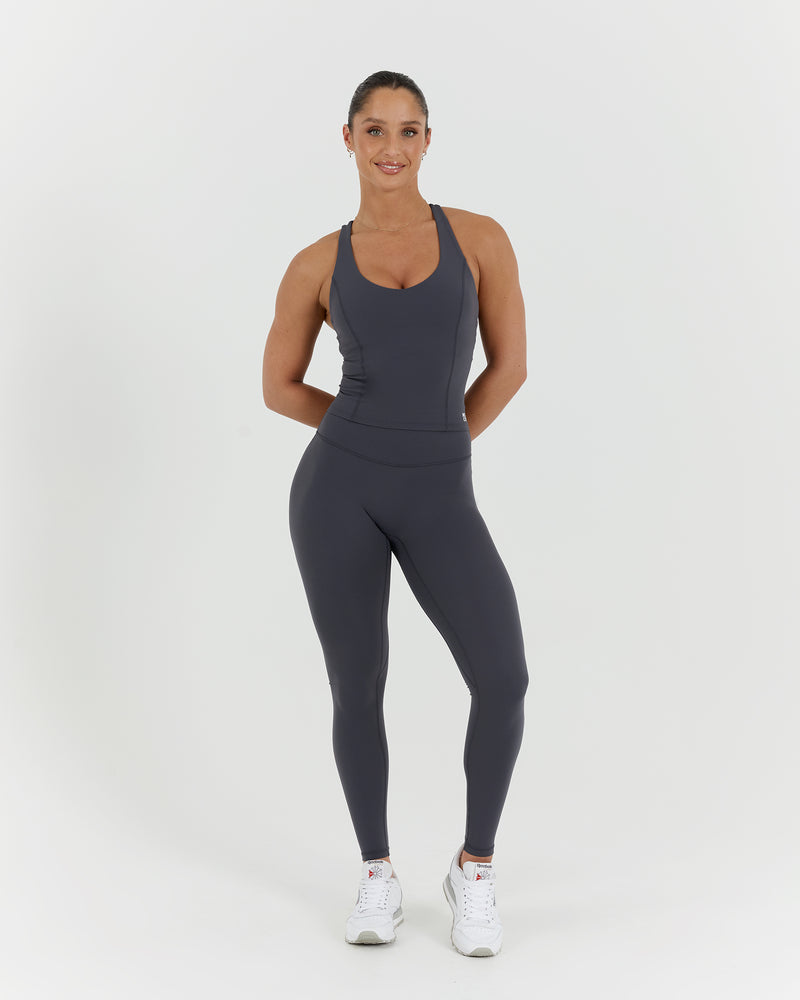 SCULPT RACER TOP - EBONY