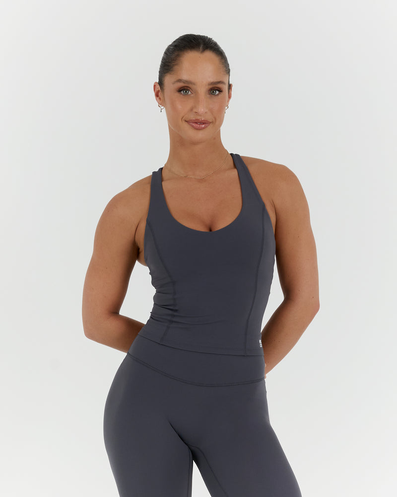 SCULPT RACER TOP - EBONY