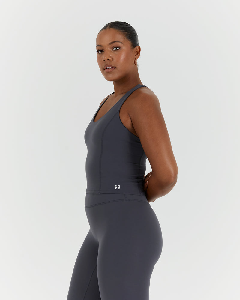 SCULPT RACER TOP - EBONY