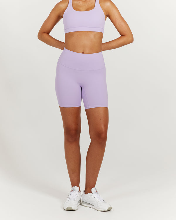 LUXE BIKER SHORTS V2 - LILAC