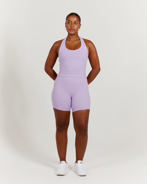 LUXE MIDRIFF TANK - LILAC