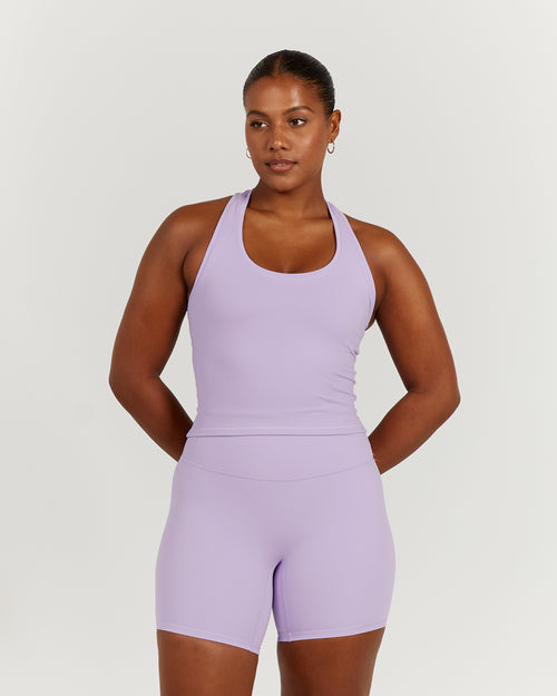 LUXE MIDRIFF TANK - LILAC