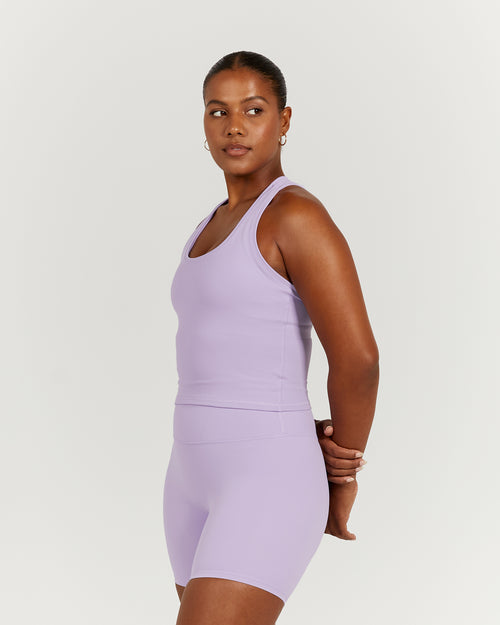 LUXE MIDRIFF TANK - LILAC