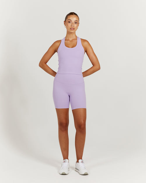 LUXE MIDRIFF TANK - LILAC