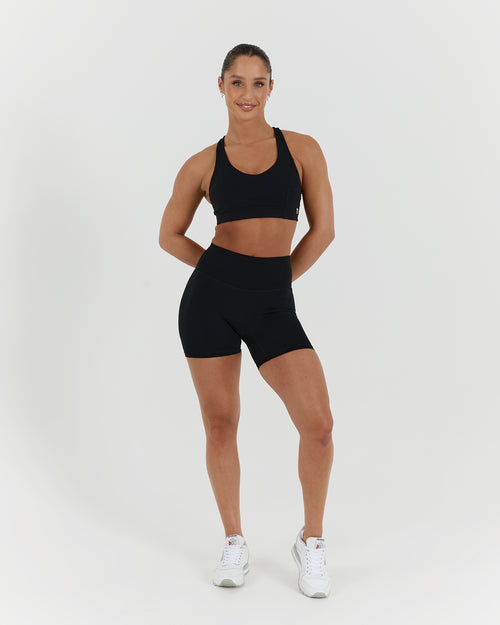 SCULPT BIKER SHORTS - BLACK