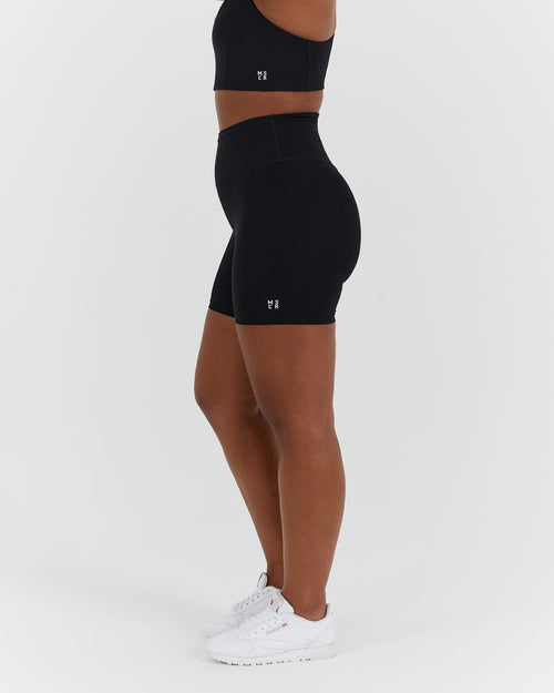 SCULPT BIKER SHORTS - BLACK