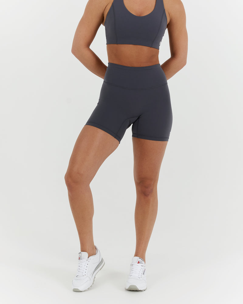 SCULPT BIKER SHORTS - EBONY