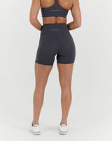 SCULPT BIKER SHORTS - EBONY