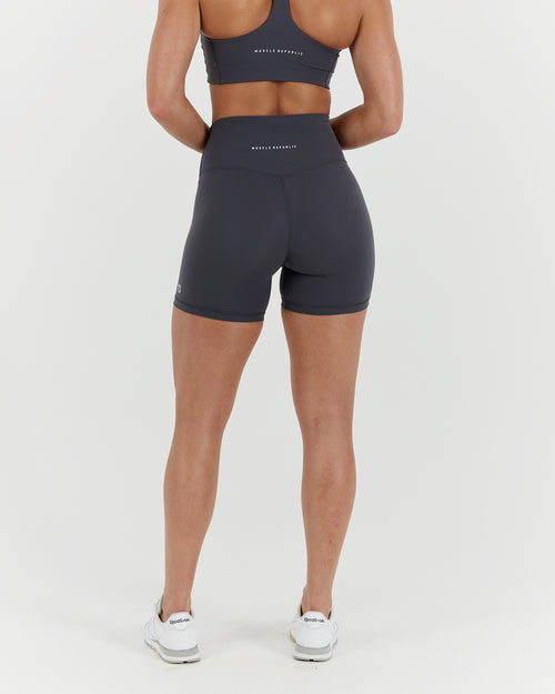 SCULPT BIKER SHORTS - EBONY