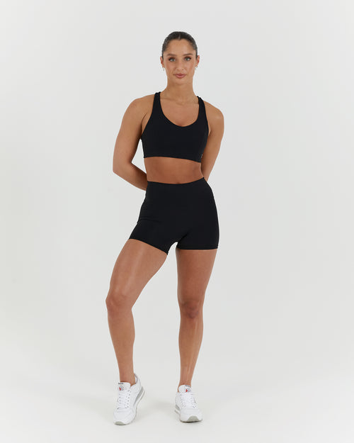 SCULPT MINI SHORTS - BLACK