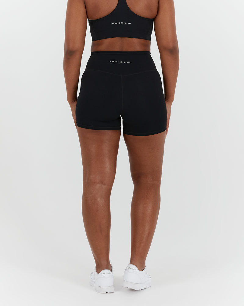 SCULPT MINI SHORTS - BLACK